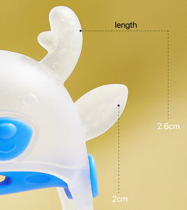 ยางกัดซิลิโคนเกรดอาหารรูปสัตว์การ์ตูน ของเล่นเขย่ามือเด็ก ของเล่นเสริมพัฒนาการทางประสาทสัมผัส - Product Image 4