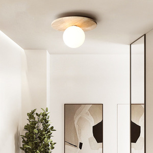 Exquisita Lámpara de Techo <span class=keywords><strong>LED</strong></span> Moderna Estilo Wabi Sabi, Cuadrada, con Cubierta de Aluminio y Travertino Amarillo, 3 Colores Cambiantes, Control Remoto, para Sala de Estar - Product Image 6