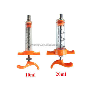 Jeringa de acero y plástico para animales, jeringa de inyección de animales para uso veterinario, de 10ml y 20ml - Product Image 2