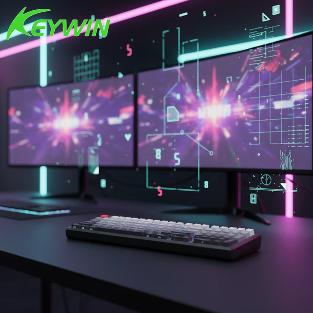 Keywin K98 RGB Mechanical Keyboard Trimode 10000mAh Rechargeable Full-Key Hot Swappable Gasket Structure Gaming Keyboard