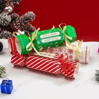 MM Lot de 4 boîtes à monnaie de Noël avec 40 sacs transparents, boîte surprise à monnaie à tirer pour enfants, cadeaux de fête de Noël, vente en gros usine