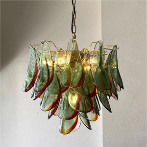 <span class=keywords><strong>Lustre</strong></span> en verre <span class=keywords><strong>blanc</strong></span> chaud réglable en hauteur <span class=keywords><strong>et</strong></span> à intensité variable Huigu Copper pour salon, éclairage domestique - Product Image 1
