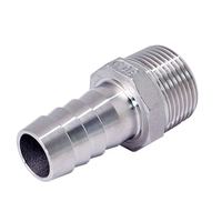 Raccord hexagonal pagode SS304 pour tuyau, connecteur mâle BSPT 2/1" vers tuyau 14mm, raccord haute pression pour air et eau, fourniture directe usine