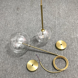 Lampe suspendue LED moderne nordique, luminaire avec <span class=keywords><strong>abat</strong></span>-<span class=keywords><strong>jour</strong></span> en verre transparent, lampes suspendues pour <span class=keywords><strong>chambre</strong></span> à coucher, salle à manger, restaurant - Product Image 5