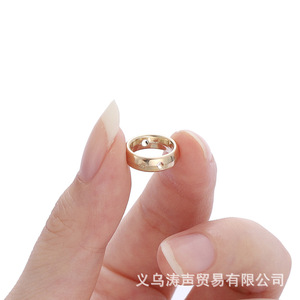 Diy Jewelry Accessories Heart Shaped Round Gold Beaded <b>Ring</b> Frame Metal For <b>Ring</b> Making - Product Image 4