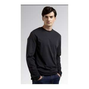 DIADORA UTILITY-702,177667-80013/XL Camiseta negra de manga larga de Jersey de algodón orgánico CAMISETAS Y POLOS DE TRABAJO - Product Image 2