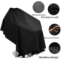 Tissu de coiffure imperméable de haute qualité, capes et tabliers de coiffure sur mesure pour hommes
