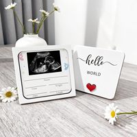Anuncio de Embarazo para Abuela y Abuelos, Caja Sorpresa con Marcos para Fotos de Ultrasonido, Anuncio de la Próxima Llegada del Bebé