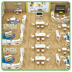 बच्चों पार्टी कक्षा कुर्सियों स्कूल की मेज और कुर्सियों सेट फर्नीचर - Product Image 6