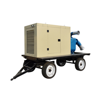 Pompe à eau diesel robuste 80 ch-200 ch, générateur diesel haute pression pour l'irrigation, le drainage industriel et le sauvetage