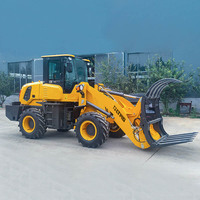 Fournisseur d'usine de marque chinoise epa 4x4 1.5 tonnes 2 tonnes mini chargeuse sur pneus avec une capacité de godet de 0, 5m3