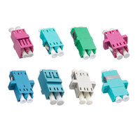 Adaptor & Coupler Serat Optik LC Duplex SM MM Kelas Telekomunikasi dengan Konektor APC/UPC Selubung Keramik FTTH 5G Patch Panel