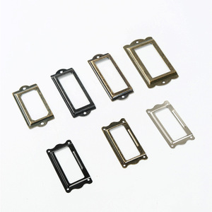 Antique Bronze Iron Card Holder Vintage Style Business Card <b>Frame</b> Hardware Accessory Various Sizes - Product Image 1