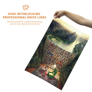 Puzzles en bois personnalisés de haute qualité pour adultes, enfants et familles, jouets éducatifs et cadeaux promotionnels personnalisés - Product Image 2