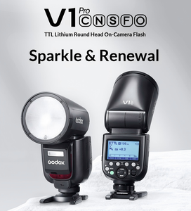 Système de flash double professionnel <span class=keywords><strong>V1</strong></span> Pro à tête ronde SU-1, lumière d'appoint détachable TTL HSS Type-C <span class=keywords><strong>Speedlite</strong></span> 76WS - Product Image 2