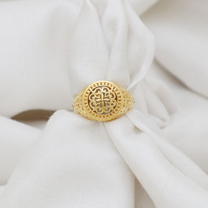 Anillo de filigrana de Plata de Ley 925 Anillo fino chapado en oro de 18 quilates - Product Image 3