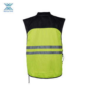 سترة سلامة صديقة للبيئة سترة سلامة حمراء التصميم الأمريكي <span class=keywords><strong>Hi</strong></span> <span class=keywords><strong>Vis</strong></span> سترة سلامة صناعية عاكسة للإنشاءات سترة رجالية - Product Image 5