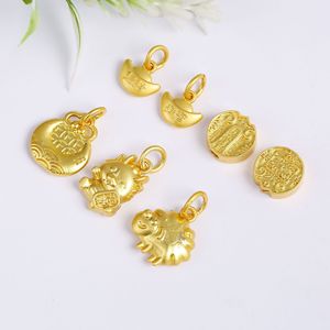 Perles entretoises plaquées or Lisheng Jewelry avec pendentifs God of Wealth pour bracelets et colliers DIY, accessoires de bijouterie - Product Image 4