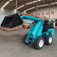 Minicargadora con Ruedas y Tanque de Aceite Hidráulico de 20L, Programa de Exportación para Distribuidores