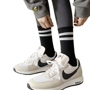 Women's Crew <b>Socks</b> Black White Gray Striped Mid Calf Breathable Regular Casual <b>Socks</b> For Youth Autumn <b>Winter</b> Style - Product Image 5