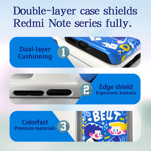 เคสโทรศัพท์มือถือ FONLYU แบบซับลิเมชั่น TPU PC 2 in 1 สองชั้นเคลือบแข็งแรง 3 มิติ สำหรับ Redmi Note <span class=keywords><strong>10S</strong></span> - Product Image 6