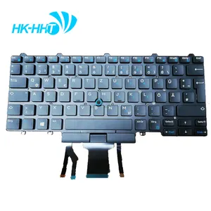 HK-HHT laptop keyboard light for Dell Latitude e5490 e7470 e7490 e7480 GR German Keyboard