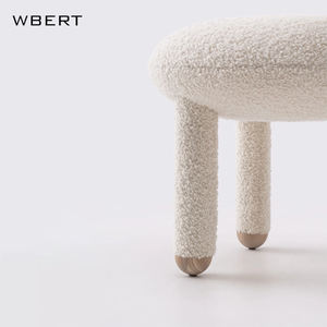 WBERT Nordic Modern TY Silla de ocio para el hogar, muebles de sala de estar, silla de comedor creativa para niños con pelo de cordero - Product Image 4