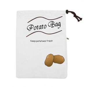 ถุงเก็บผักปลอดภัยแบบมีซิป ผ้าแคนวาส มีเชือกผูก พร้อมโลโก้พิมพ์ตามสั่ง - Product Image 4