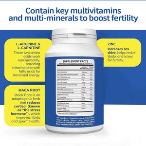 OEM/ODM Motility Boost für männliche Spermien und Energie mit Zink vitaminen Ginseng CoQ10 Pills Supplements Natural Men Fertility Capsules - Product Image 2