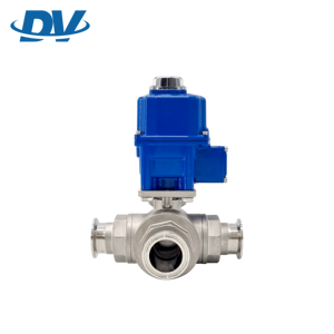 วาล์วบอล3ทางระบบสุขาภิบาลไฟฟ้าหัวขับมอเตอร์ควบคุมทองเหลืองไฟฟ้า - Product Image 6