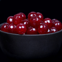 Perles en pierre naturelle AsVrai U, rubis facettés, calcédoine, jades, entretoises pour la fabrication de bijoux, bracelets et colliers faits main, 4-12mm, 15.5 pouces
