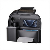 Boîte de rangement de voiture en cuir de luxe personnalisée, organisateur de siège arrière, organisateurs de voiture et de sièges de luxe pour accessoires intérieurs de voiture