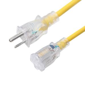 Nema 5-15p 5-15r מואר סוף סוף לנו חוט retractable 50ft 12awg 125v נחושת sjtww עמיד למים חיצוני כבד הרחבה כבדה - Product Image 2