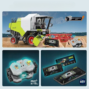 Cada C61508W 2024 1:17 새로운 370 모델 수확기 높은 난이도 거대한 유형 소년 트럭 장난감 4567pcs C61508 빌딩 블록 세트 - Product Image 5