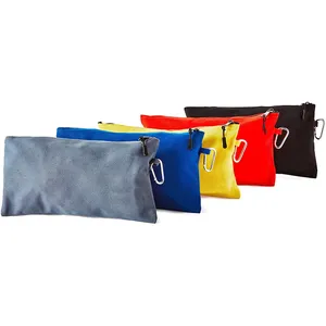 Set di borse per attrezzi pesanti personalizzate professionali con cerniera e moschettone piccola borsa per attrezzi in tela borsa per carpentiere