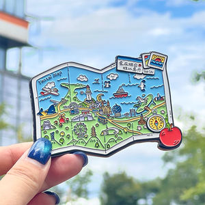 Imanes de Refrigerador Personalizados con Diseño de Recuerdo, Imanes de Metal con Temática de Ciudades - Product Image 1