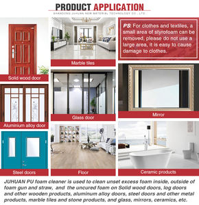 Nettoyant mousse polyuréthane PU pour l'étanchéité des constructions, l'installation <span class=keywords><strong>de</strong></span> portes et fenêtres, et le remplissage <span class=keywords><strong>de</strong></span> joints DIY, aérosol 500ml - Product Image 4