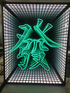 Tùy chỉnh Infinity Neon Gương LED Glass Logo Sign Abyss tường trang trí nội thất cho cửa hàng bán lẻ quảng cáo với IP65 không thấm nước - Product Image 6