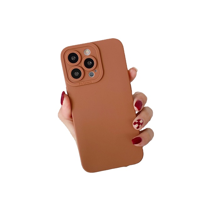 High Quality Custom for Square TPU Liquid Silicone Phone Case for iPhone 15 14 Plus Pro Max-Plain Design Affordable