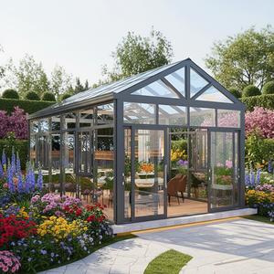 Solución Moderna y Económica de Terraza Acristalada Prefabricada para Exteriores con Techo de Vidrio Templado Doble Low-E y Marco de Aleación de Aluminio para Dormitorio o Villa - Product Image 2