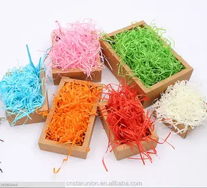 Natural Christmas Flowers Gift Ribbon Paper Raffia Yarn String Rope Wire Paper Raffia Gift Box Filling