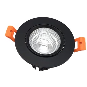 Spot commercial de magasin d'intérieur d'hôtel allumant le projecteur mené rond réglable blanc <span class=keywords><strong>noir</strong></span> d'épi - Product Image 1