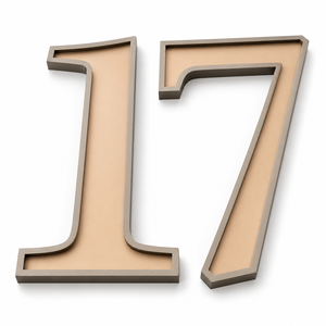 Numéro de bâtiment 3D <span class=keywords><strong>en</strong></span> acier inoxydable avec revêtement <span class=keywords><strong>en</strong></span> poudre personnalisé pour hôtel, appartement, bureau, mur, plaque de numéro de maison <span class=keywords><strong>en</strong></span> métal - Product Image 3