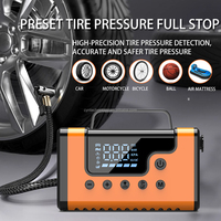 Ultimatives 8-in-1 Notfall-Kit 2000A Starthilfe mit 150PSI Kompressor Abnehmbarer Gebläse/Vakuum 37000mWh Powerbank Tragbar
