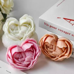 J-5204 3D bébé amour fleur Silicone <span class=keywords><strong>moule</strong></span> <span class=keywords><strong>pour</strong></span> la fabrication de bougies bricolage fleur bébé <span class=keywords><strong>ange</strong></span> plâtre ornements savon fait main bougie parfumée - Product Image 4