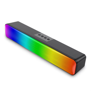 Barra de Sonido LED RGB Inalámbrica con USB y Bluetooth para Computadora de Escritorio, Cine en Casa, Dispositivos Tecnológicos con Comunicación Auxiliar - Product Image 1
