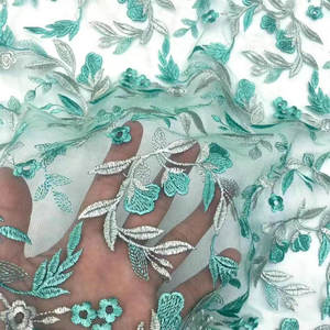 <span class=keywords><strong>Tessuto</strong></span> di pizzo di poliestere di alta qualità con <span class=keywords><strong>nappa</strong></span> bordo decorazione Tulle <span class=keywords><strong>tessuto</strong></span> da ricamo per signora vestito - Product Image 2