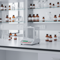 Balance analytique de la série TCC, haute précision, 0,001 g, balance de laboratoire, affichage numérique LED, pare-vent en verre, 100 g à 300 g
