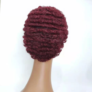 Doppio annegamento In magazzino 100 per cento autentici capelli umani nessuno pizzo capelli umani parrucche per donne di colore - Product Image 6