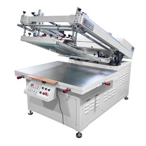 Machine d'impression sérigraphique semi-automatique à bras inclinable, occasion, avec nouvelle étiquette et imprimante UV à points, table à vide, imprimante de cartes - Product Image 5